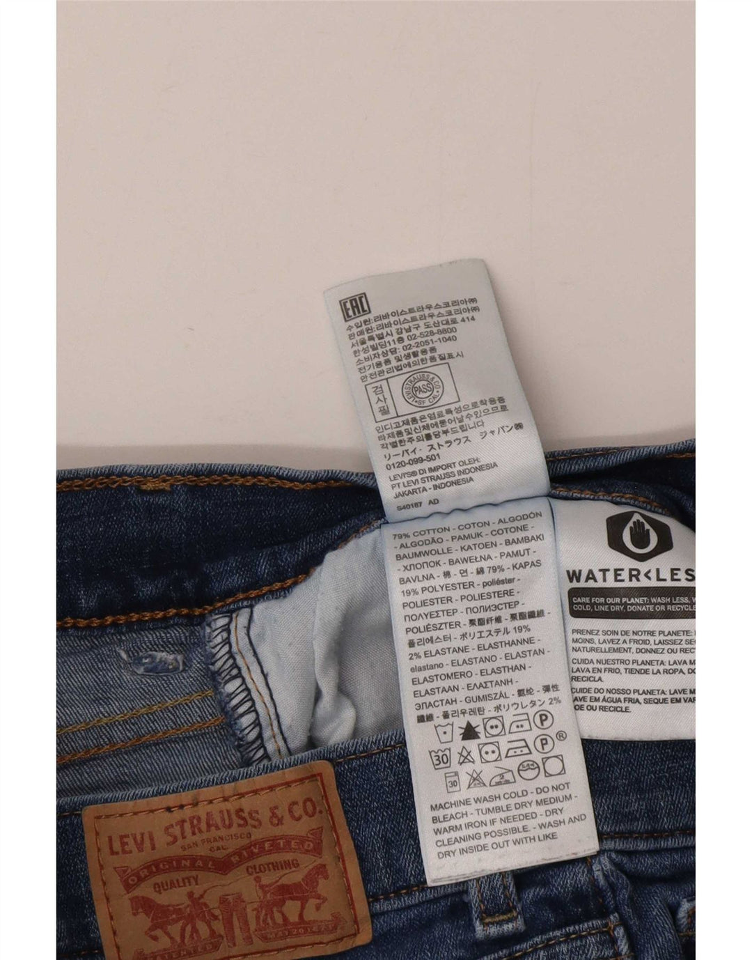 Damskie jeansy Levi's Classic Bootcut US 10 Large W30 L30 Niebieskie bawełniane