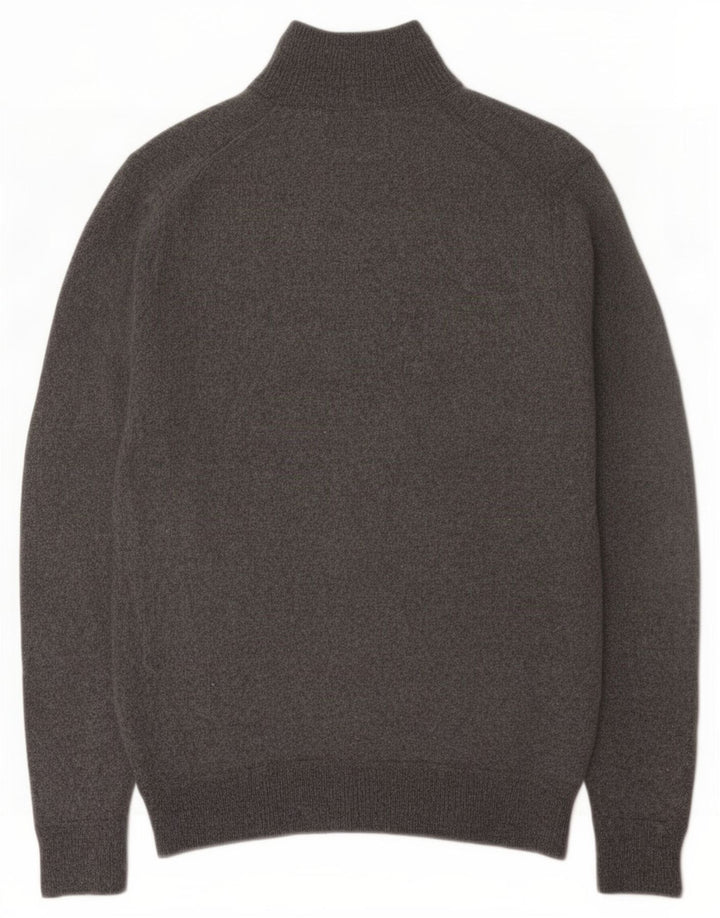 Damski sweter z zamkiem Superdry, UK 12, średnioszary, wełniany