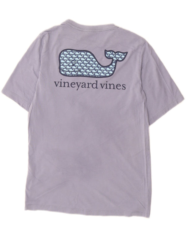 Chłopięcy T-shirt z grafiką VINEYARD VINES, 12-13 lat, średni fiolet, bawełna