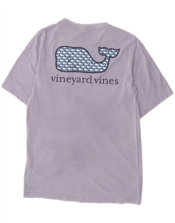 Chłopięcy T-shirt z grafiką VINEYARD VINES, 12-13 lat, średni fiolet, bawełna
