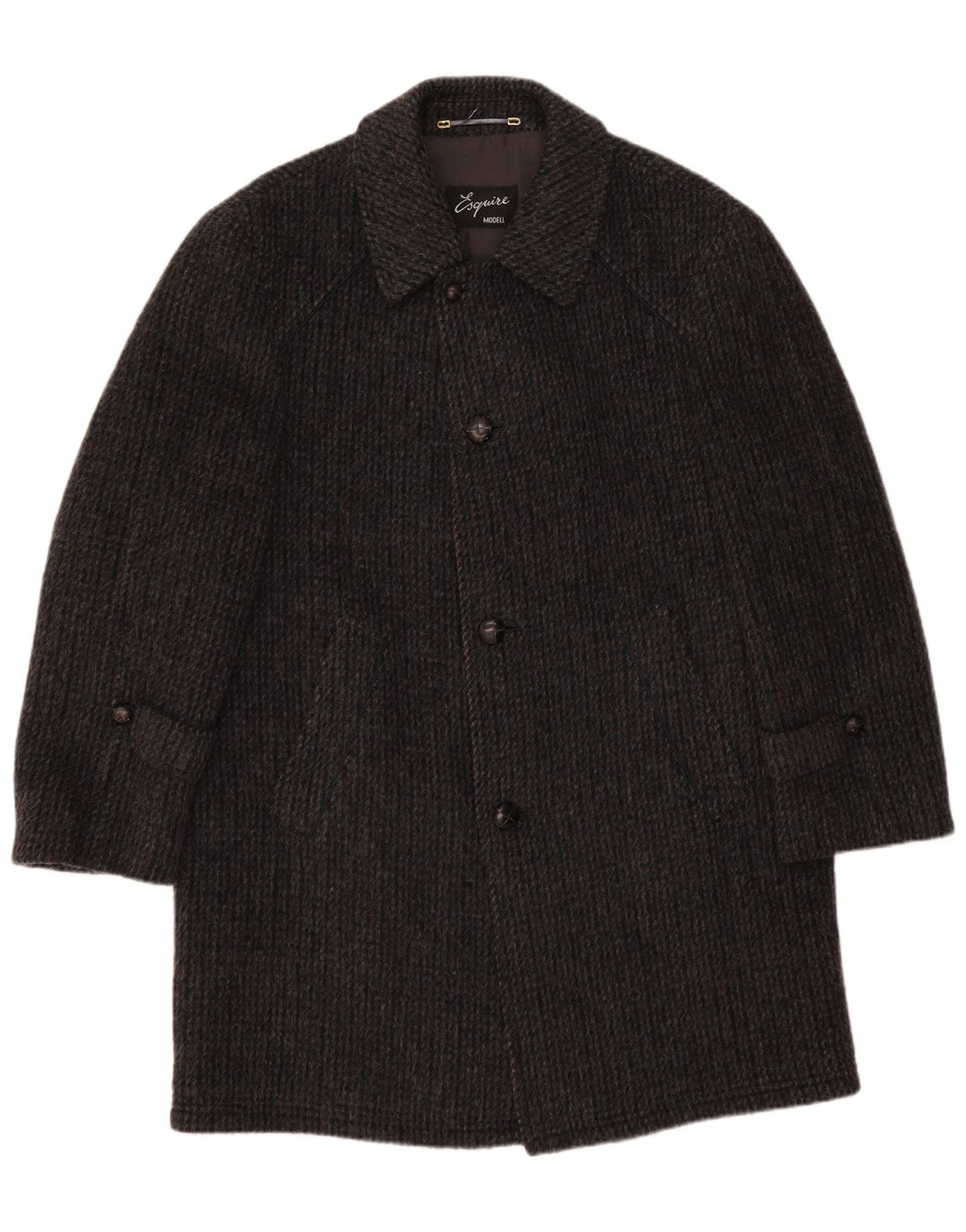 Płaszcz męski Esquire IT 48 Średni szary, dziewicza wełna