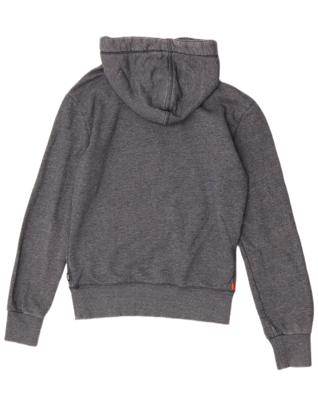 Męski sweter z kapturem Superdry z grafiką, mały, szary, bawełniany