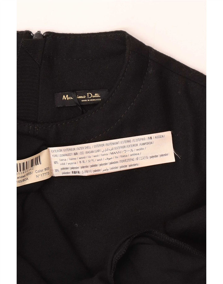 Sukienka maxi damska Massimo Dutti EU 34 2XS czarna wełniana