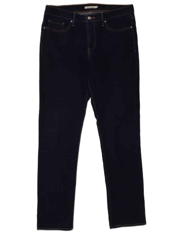 Damskie jeansy Levi's 312 Shaping W32 L32 Granatowa bawełna