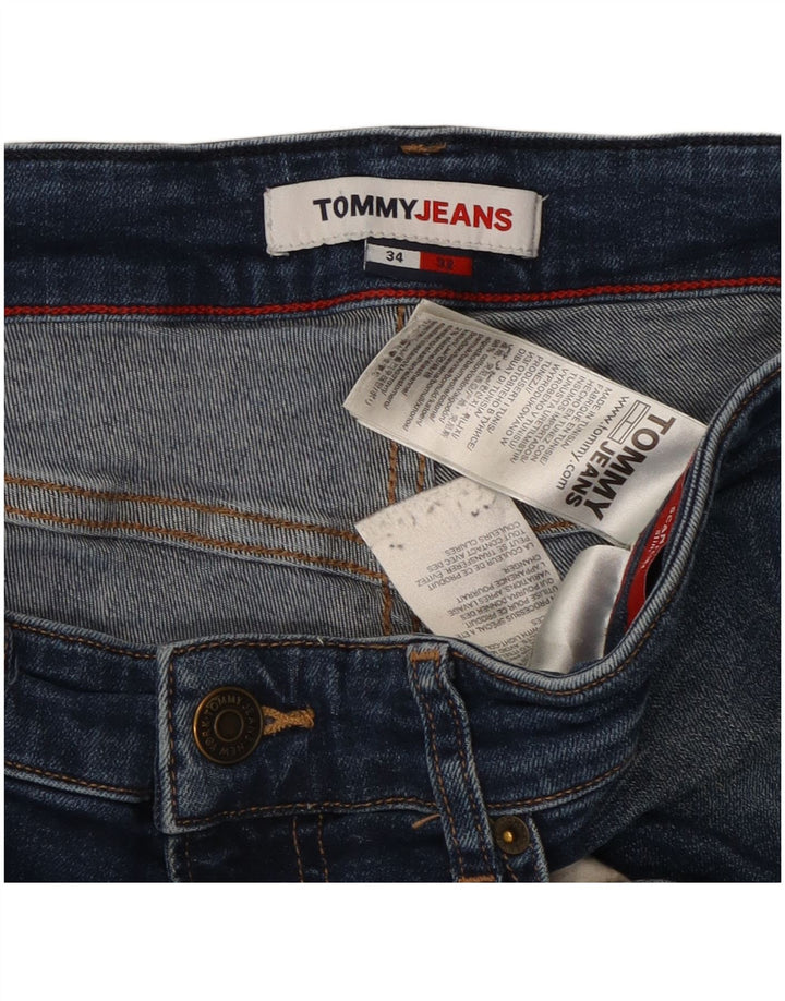 Męskie jeansy slim fit TOMMY HILFIGER W34 L32 Niebieskie, bawełniane