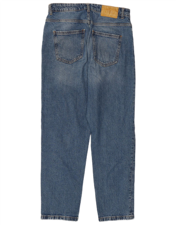 Damskie jeansy z wysokim stanem Zara EU 40 Medium W30 L28 Niebieskie
