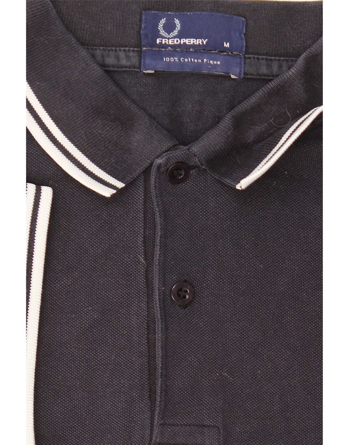 Męska koszulka polo Fred Perry, średnia, granatowa, bawełniana w paski