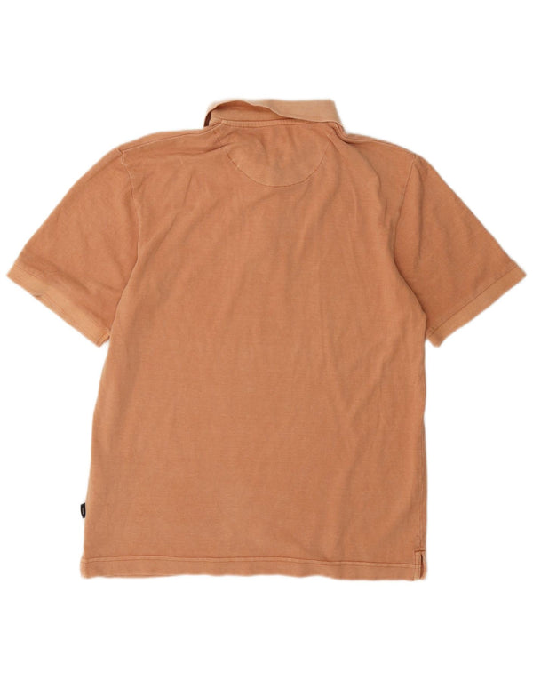 Męska koszulka polo Jack & Jones, mała, pomarańczowa, bawełniana