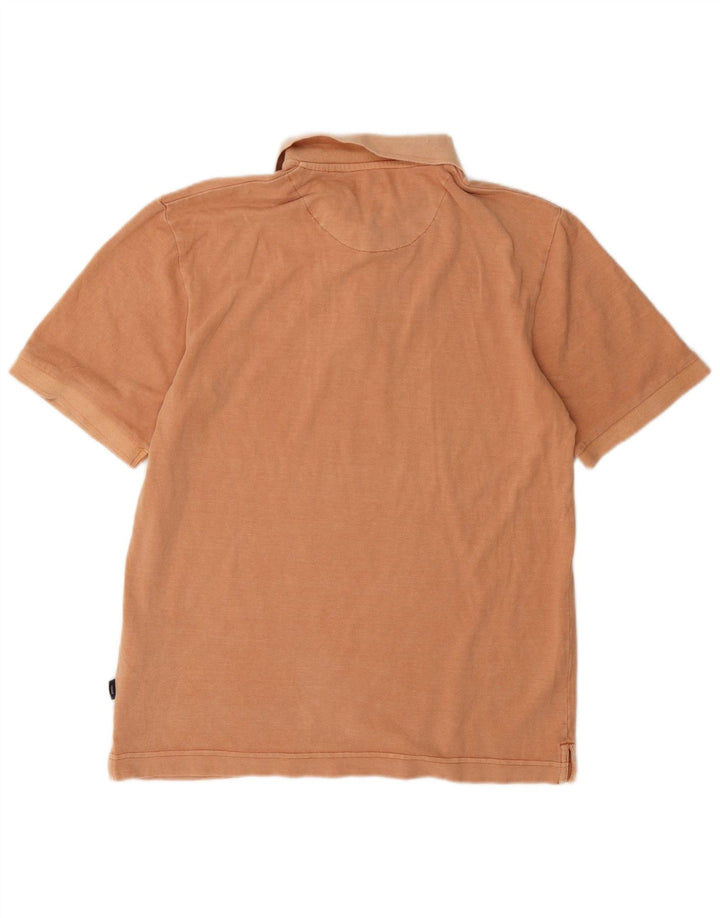 Męska koszulka polo Jack & Jones, mała, pomarańczowa, bawełniana
