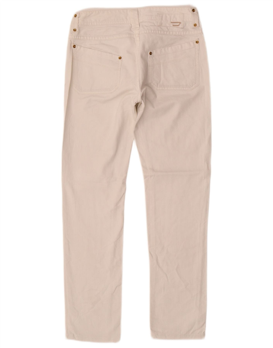 DIESEL Damskie proste dżinsy W27 L29 Biała bawełna