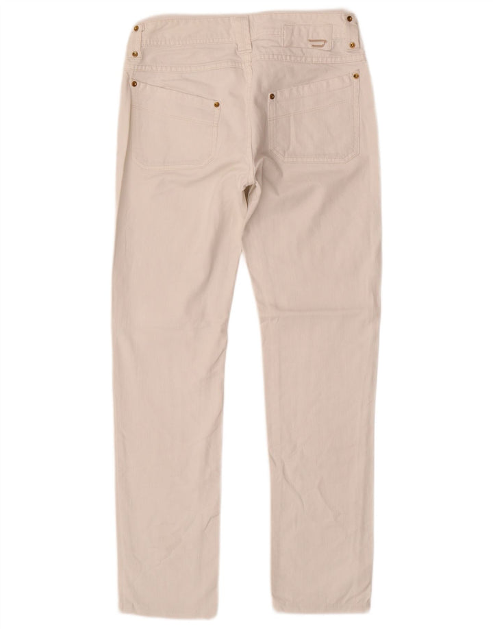 DIESEL Damskie proste dżinsy W27 L29 Biała bawełna