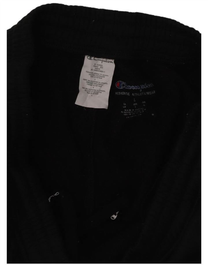 Damskie spodnie dresowe CHAMPION Joggers UK 14, duże, czarne, bawełniane