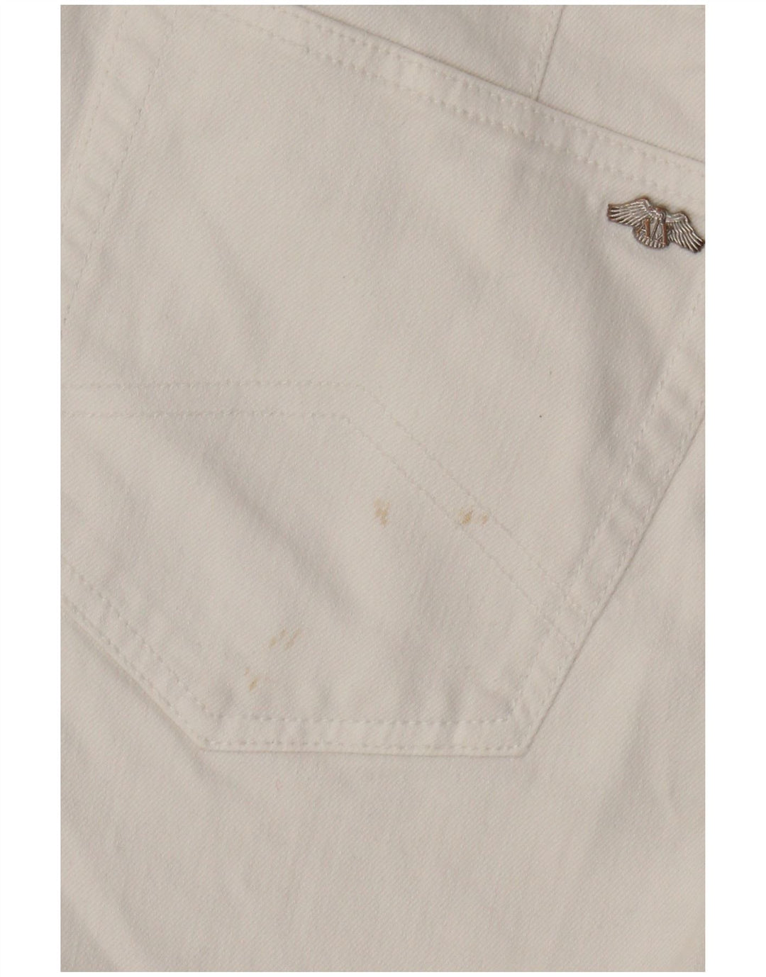 Armani Exchange Męskie jeansy slim W33 L28 Biała bawełna