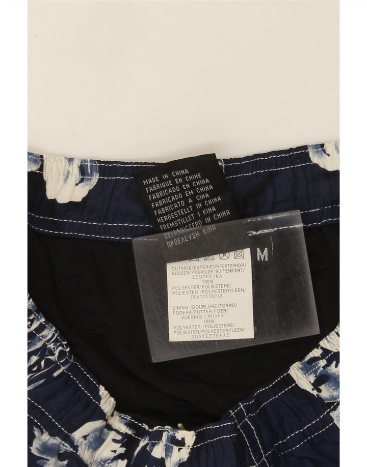 Męskie spodenki kąpielowe Quiksilver z grafiką, średni granatowy, kwiatowy poliester