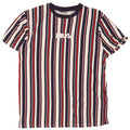 Męski T-shirt Fila z grafiką, mały, wielobarwny, bawełniany w paski