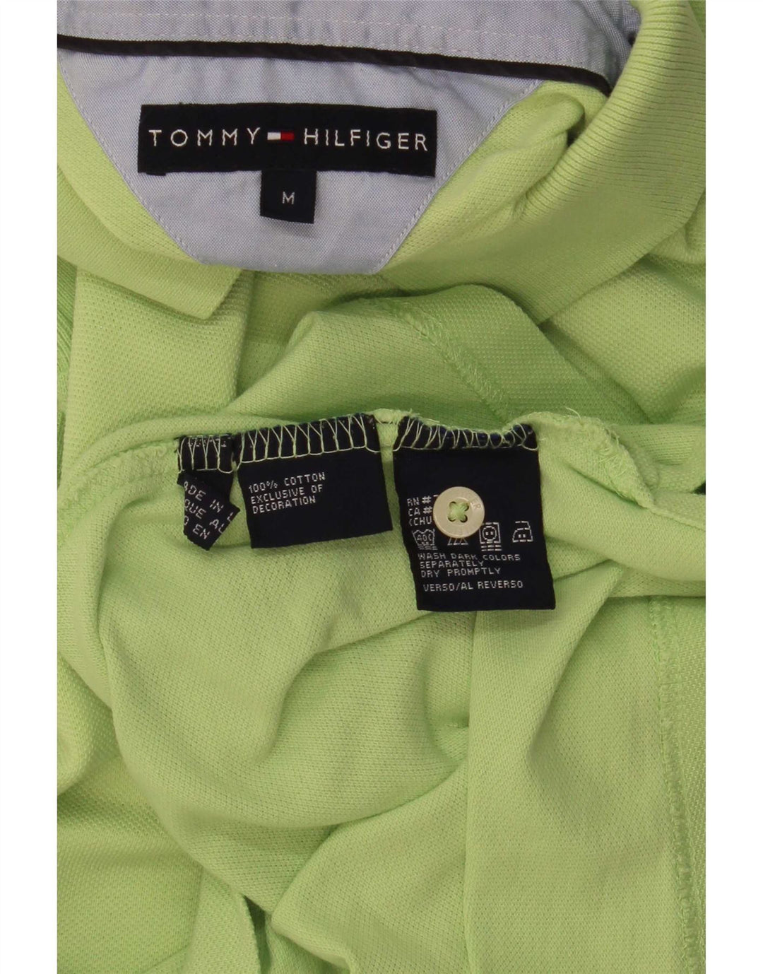 Męska koszulka polo Tommy Hilfiger w kolorze średniej zielonej bawełny