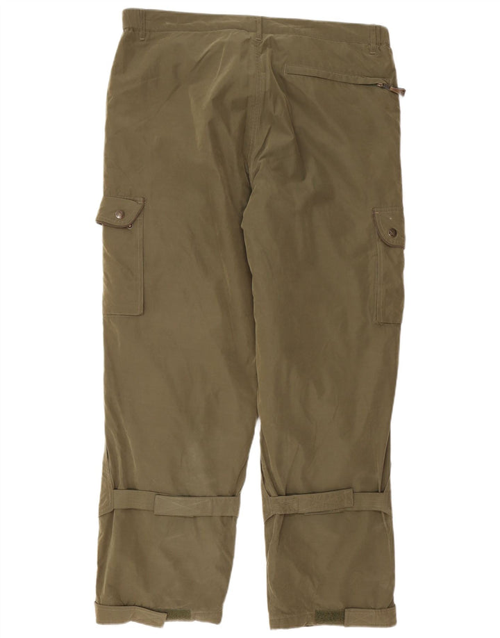 Męskie spodnie wiatrówki TCM Straight Cargo, duże W36 L30 Khaki, poliester