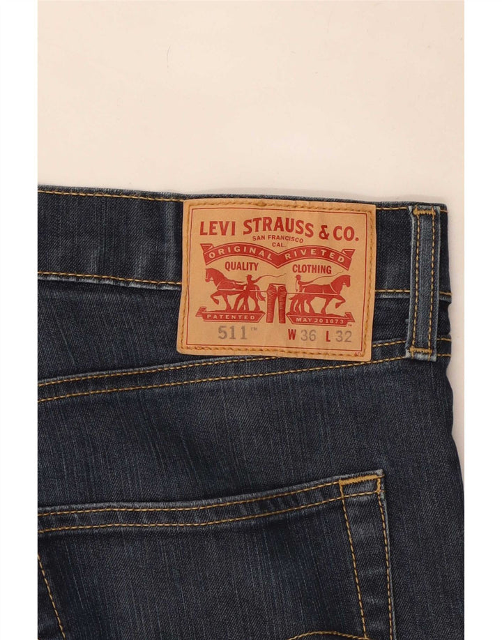 Damskie jeansy Levi's 511 Slim W36 L32 Granatowe