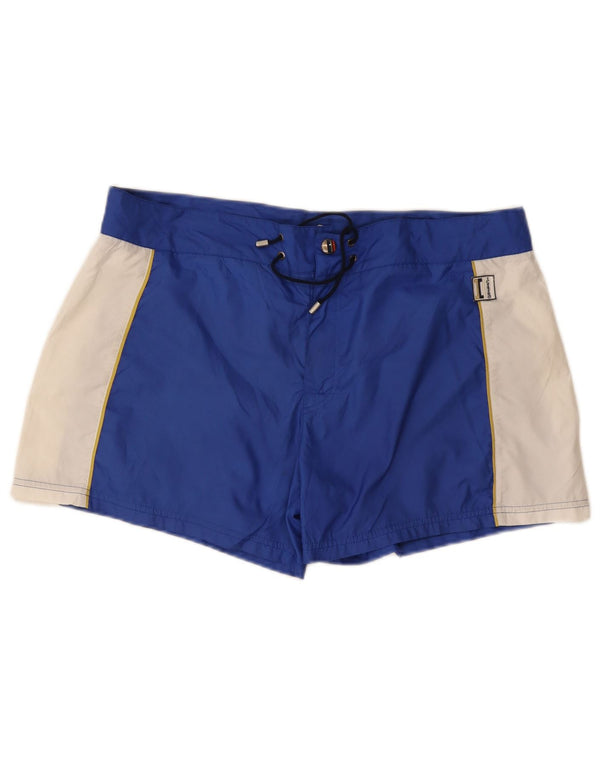 Męskie spodenki kąpielowe Iceberg 2XL Niebieski poliester z blokami kolorów