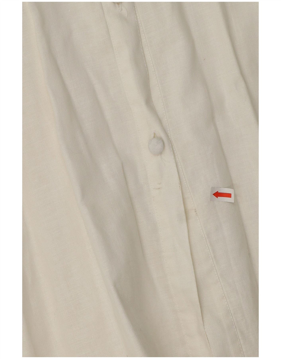 Damska bluzka koszulowa z rękawem 3/4 VINTAGE UK 14 Średniobiała w kwiaty