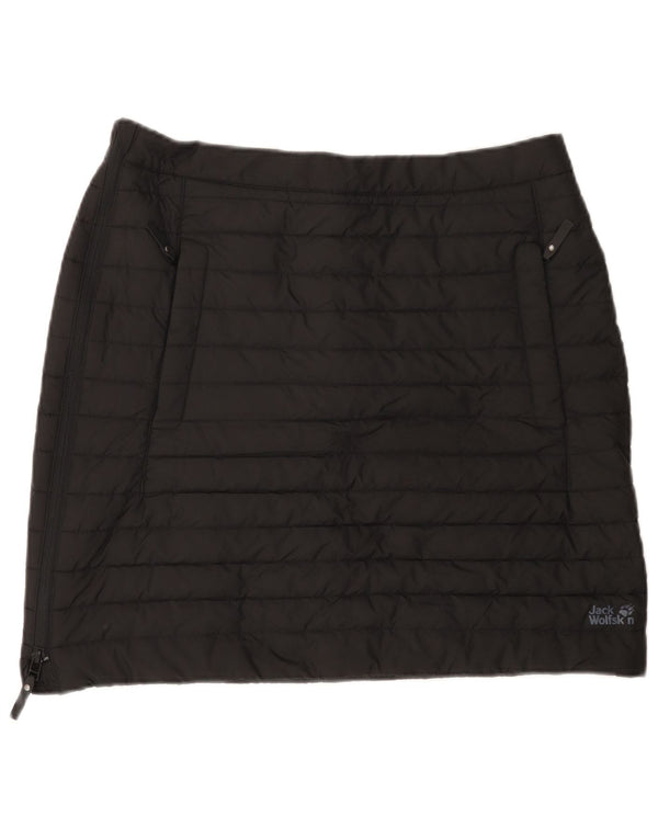 Damska ocieplana spódnica o linii A JACK WOLFSKIN W34, duży, czarny poliester