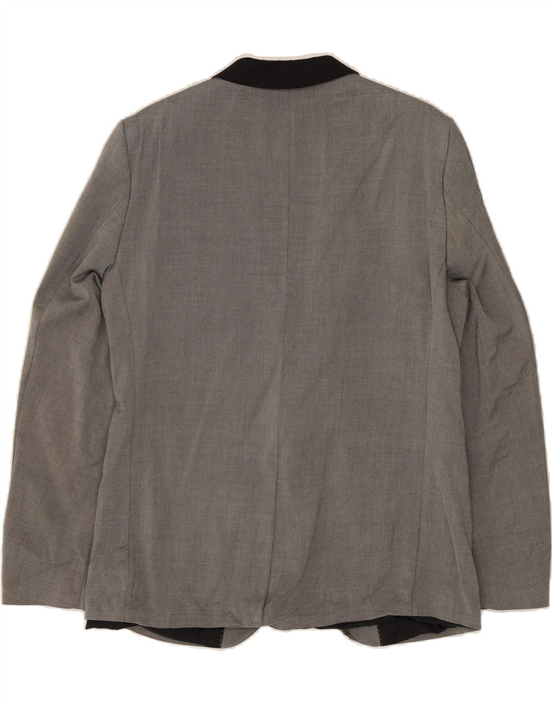 RIVER ISLAND Mens 1 Button Blazer Jacket UK 42 XL Grey Wool Vintage River Island and Second-Hand River Island from Messina Hembry 