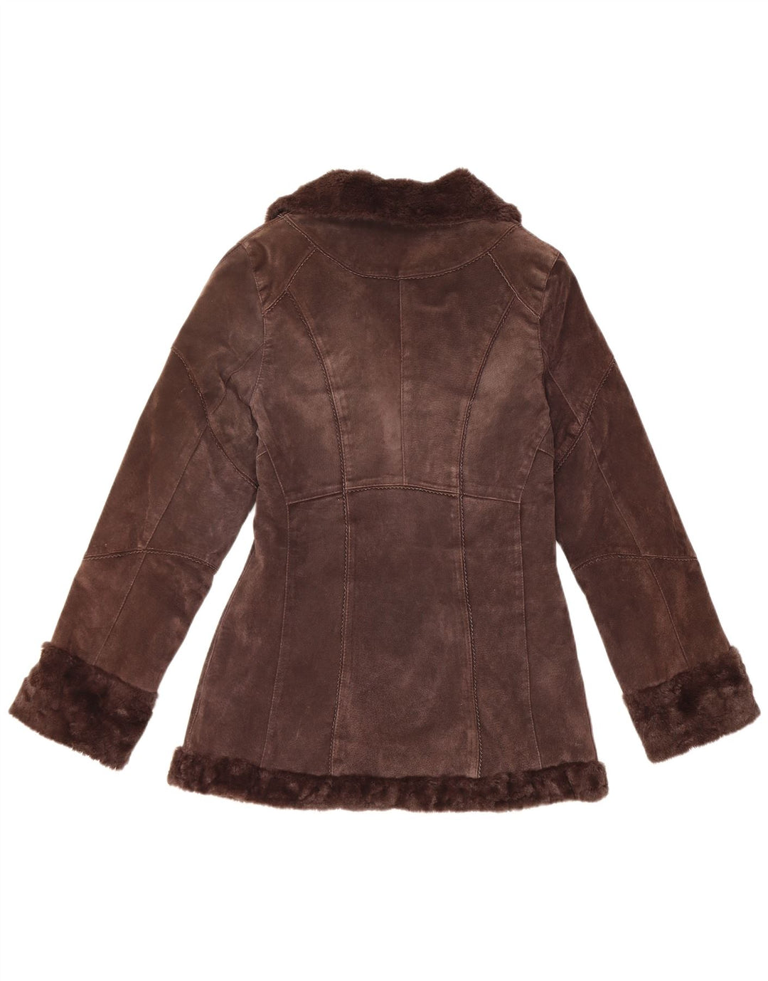 Damska kurtka shearling Montego EU 36, mała brązowa skóra