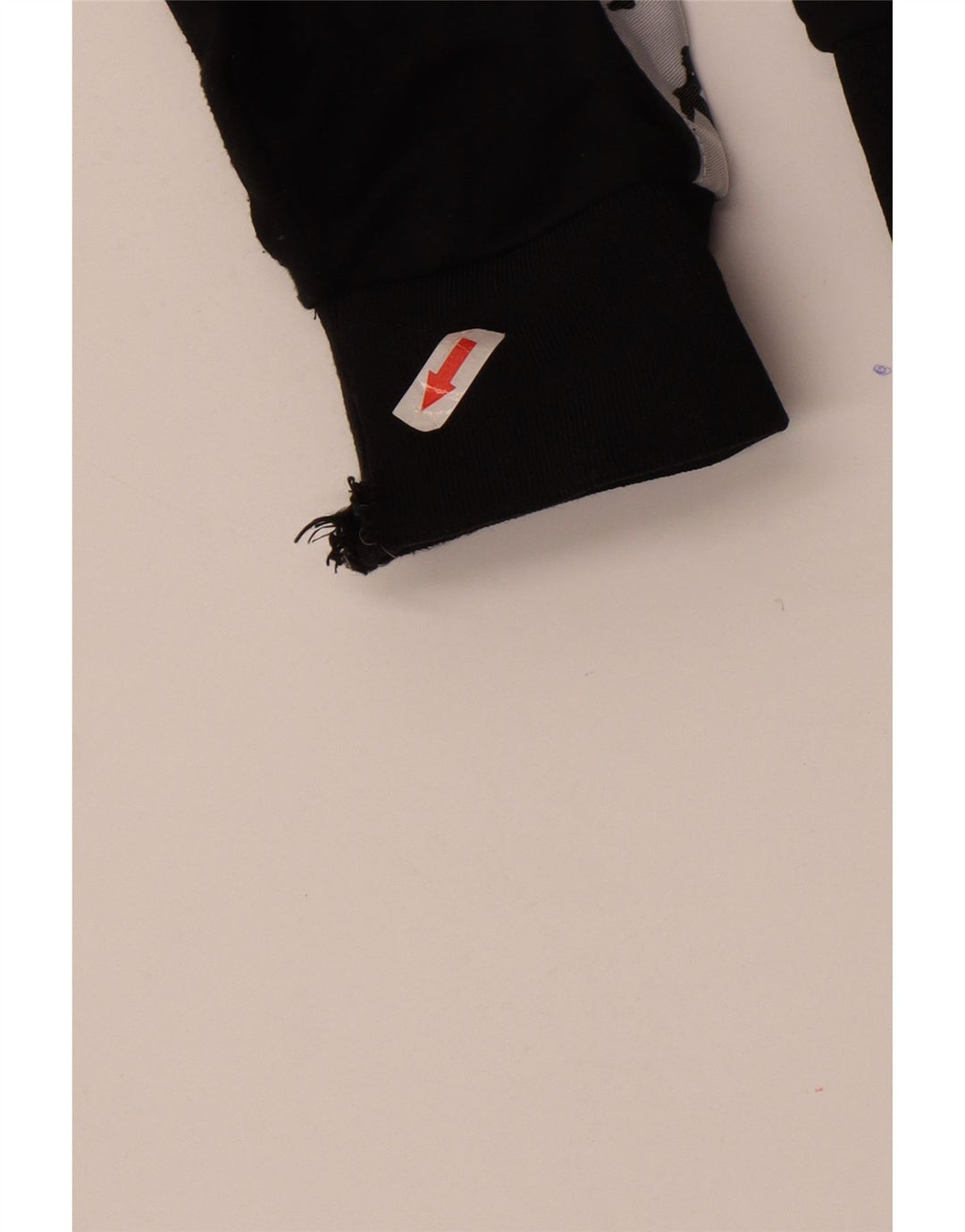 Męska bluza dresowa Kappa z grafiką, duży, czarny poliester z blokami kolorów