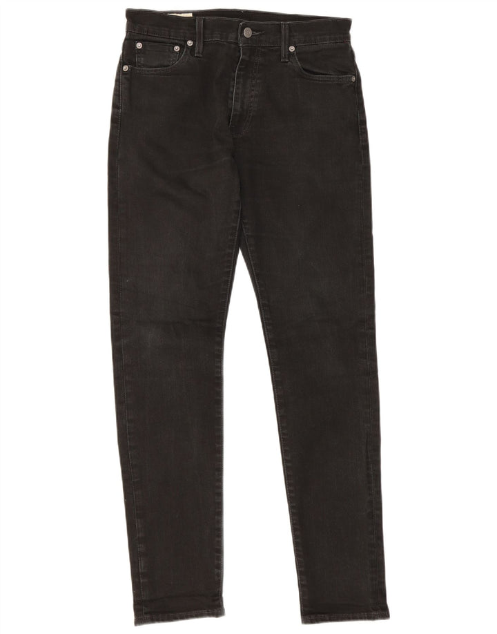 Męskie jeansy slim fit Levi's W30 L29 Czarna bawełna