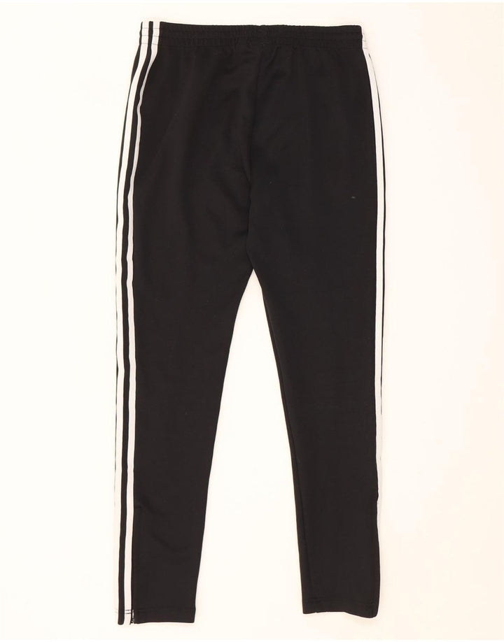 Damskie spodnie dresowe ADIDAS UK 8, małe, czarne, poliestrowe