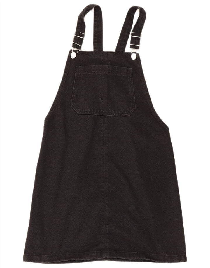 Damska jeansowa sukienka ogrodniczka Topshop UK 8, mała, czarna, z poliestru