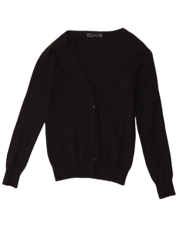 Sweter damski Zara UK 12, średni czarny, bawełniany