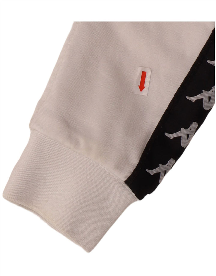 Kurtka dresowa dziewczęca KAPPA z grafiką, 11-12 lat, mała, biała