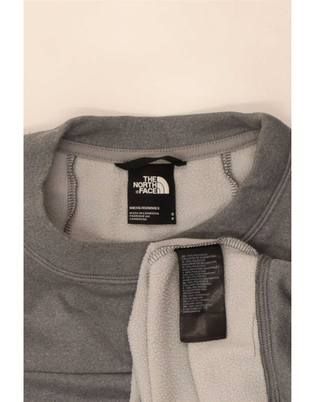 Męska bluza dresowa The North Face, mała, szara, z poliestru