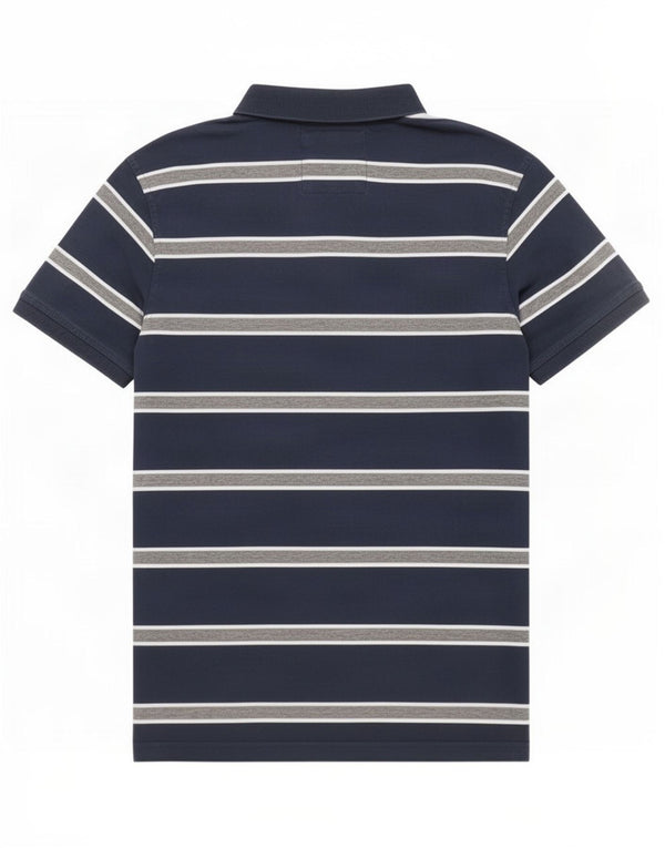 Crew Clothing Męska koszulka polo XL, bawełniana w granatowe paski