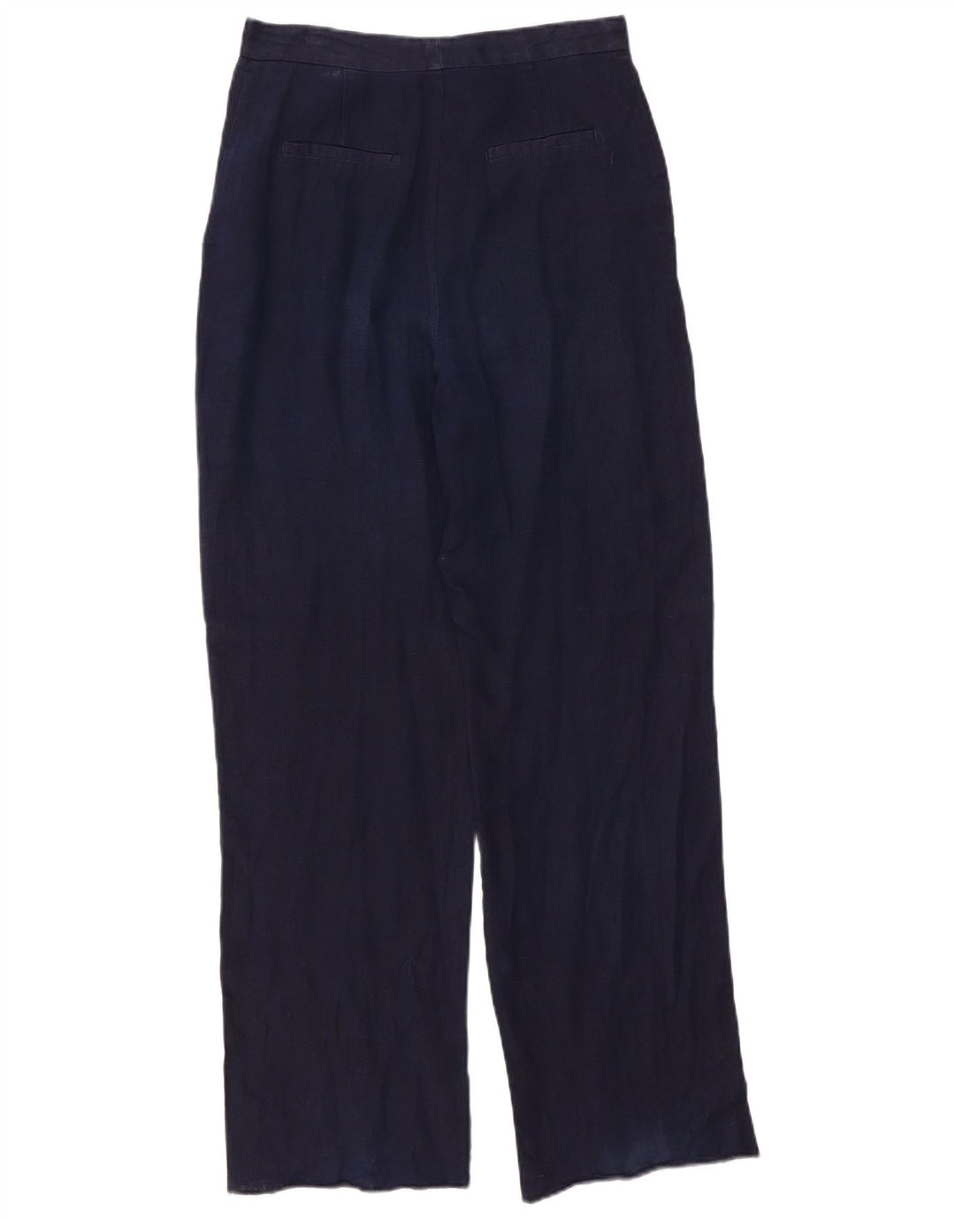 Spodnie damskie Zara Straight Chino Medium W30 L31 Granatowe