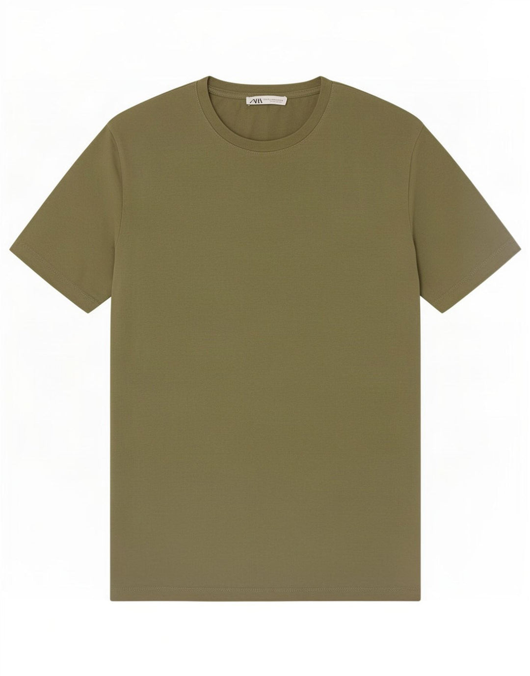 T-shirt męski Zara, średni khaki