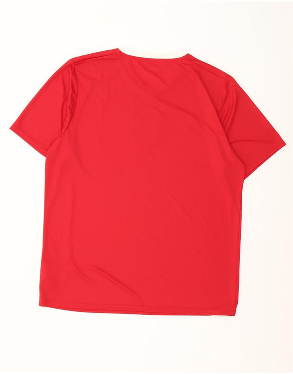 Męska koszulka z grafiką Puma Czech Republic, top XL, czerwony poliester