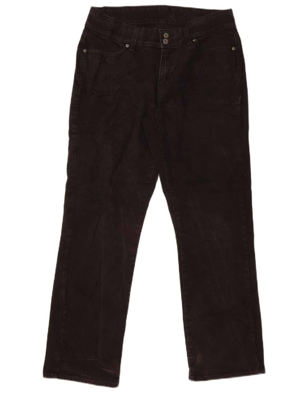 Damskie proste dżinsy Levi's US 14 duże W32 L30 czarne