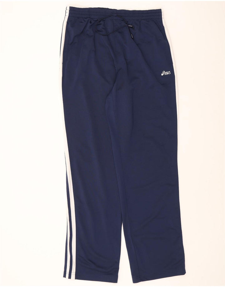 ASICS Mens Tracksuit Trousers 2XL Navy Blue Polyester Vintage Asics and Second-Hand Asics from Messina Hembry 