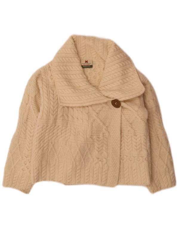Damski sweter rozpinany Carraig Donn o swobodnym kroju UK 4 XS Off White