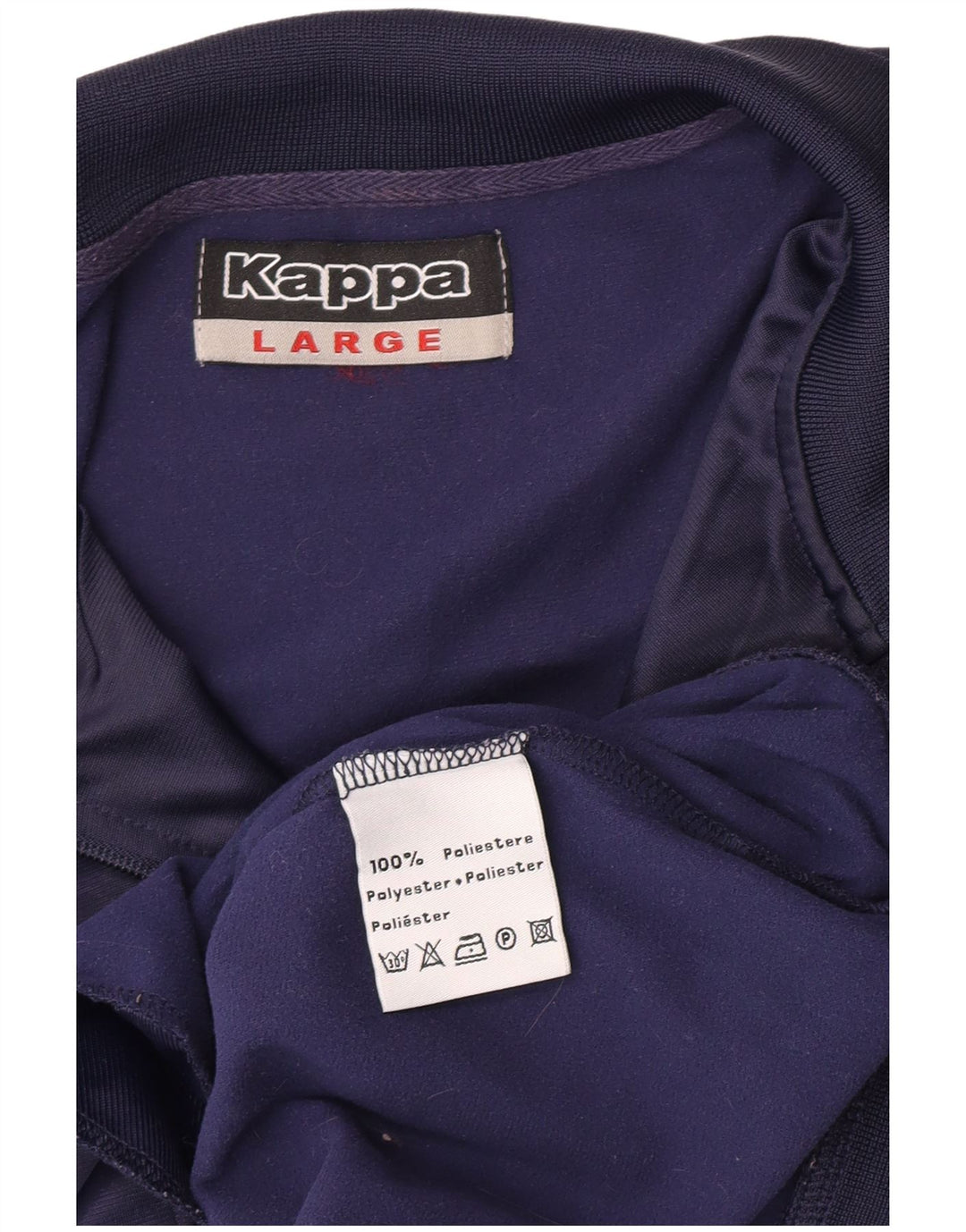 Męska kurtka dresowa Kappa, duża, granatowa, poliester