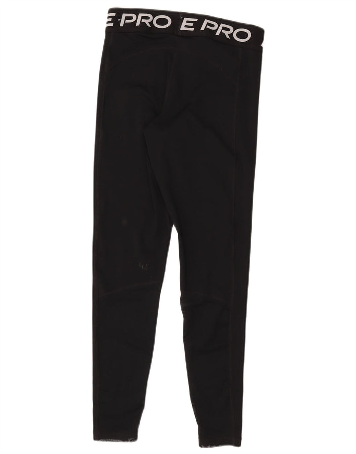 Damskie legginsy Nike Dri Fit Graphic UK 12, średni czarny poliester