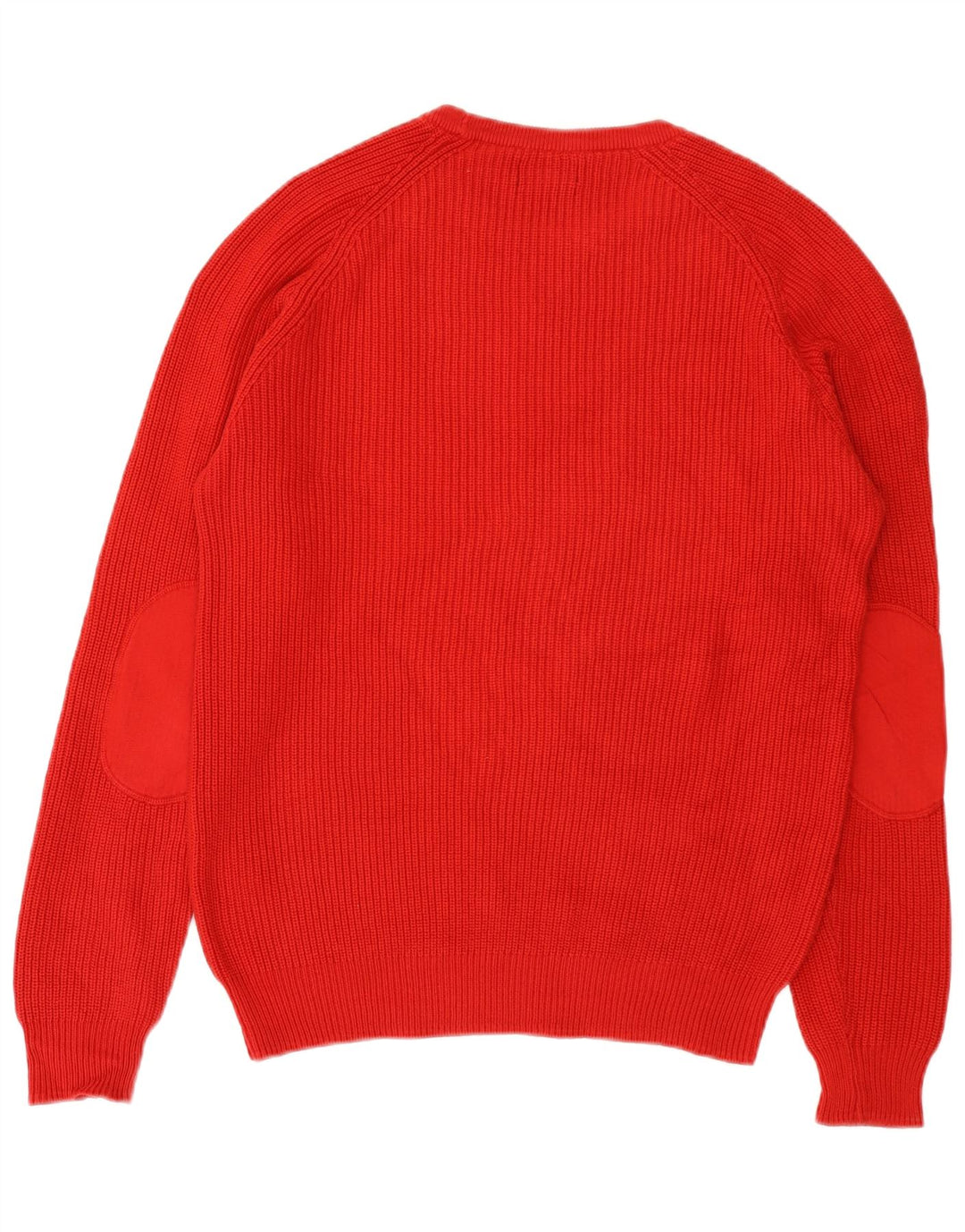 Zara Męski sweter z dekoltem w łódkę, duży, czerwony, bawełniany