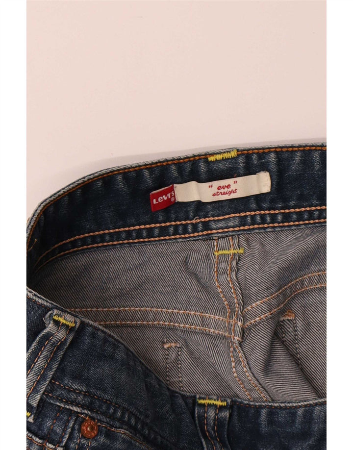 Damskie dżinsy Levi's Eve Straight W34 L27 Niebieskie
