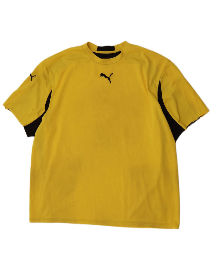 Męska koszulka z grafiką Puma Top 2XL w kolorze żółtym