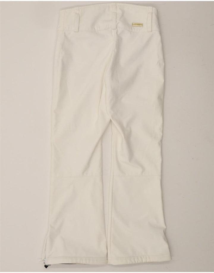 COLMAR Womens Straight Windbreaker Trousers IT 44 Medium W30 L27 White Vintage Colmar and Second-Hand Colmar from Messina Hembry 