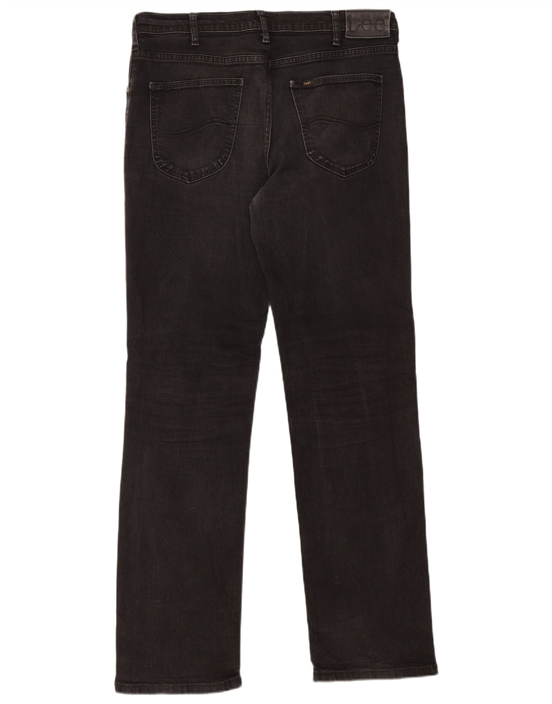 Damskie jeansy Lee Brooklyn Straight W36 L34 Czarne bawełniane