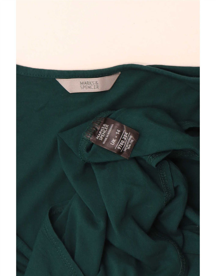 Bluzka damska Marks & Spencer Top UK 14 Średnia zielona wiskoza