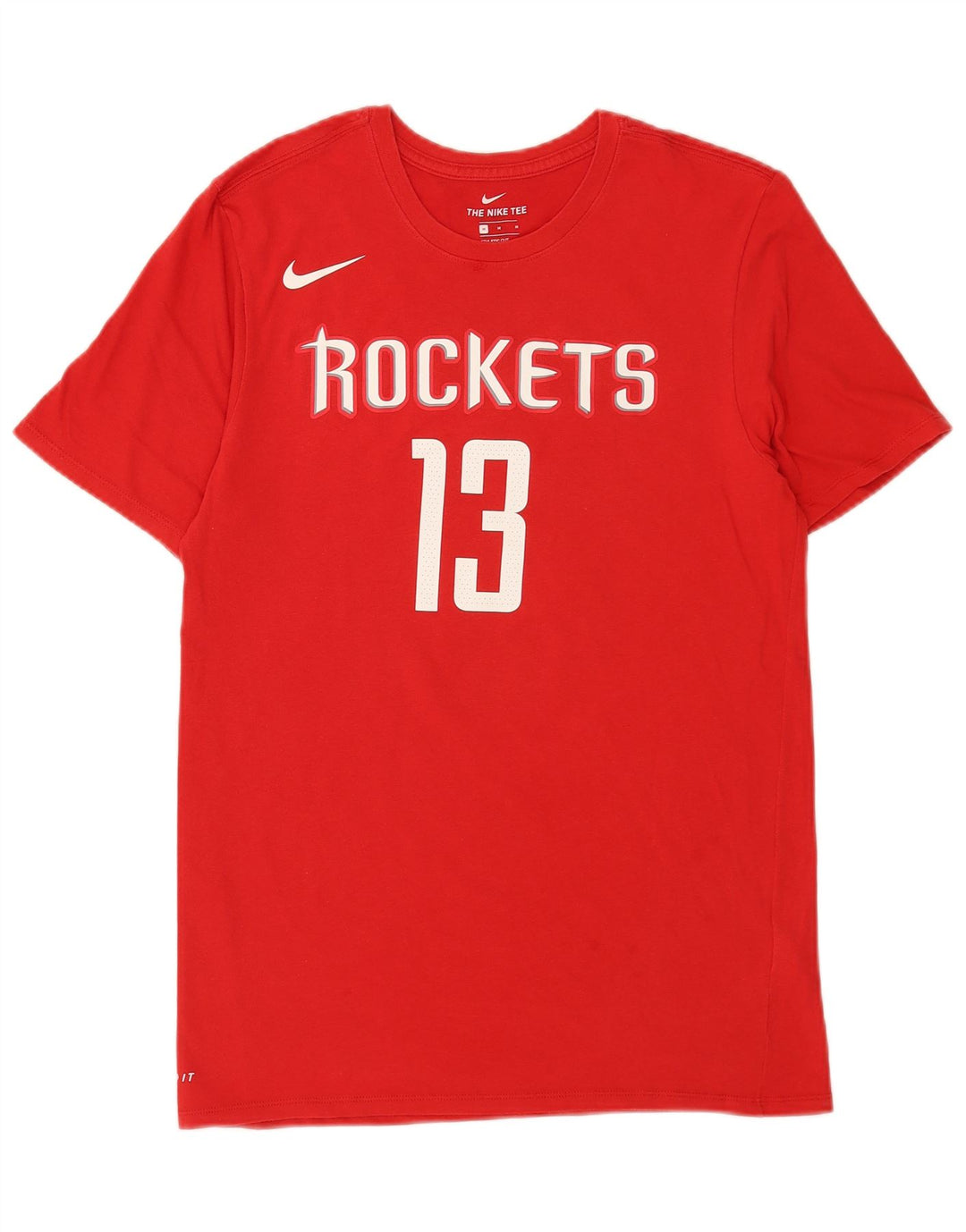 Męska koszulka z grafiką Nike Houston Rockets, bawełniana, średnia czerwona